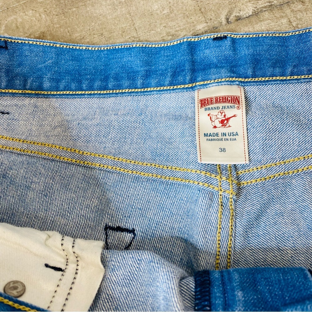 True Religion Bobby Light Washed Jeans Sz 38 X 34 - Picture 3 of 8